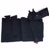 Concealed Carry Belly Band Gun Holster Under Cover Elastic Abdominal Band Pistol Holster with 2 Magazine Pouches