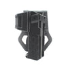 Tactical Movable Pistol Holsters for 1911 with Flashlight or Laser Mounted Right Hand Waist Belt Gun Holster