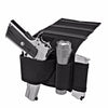 Adjustable Under Mattress Bedside Pistol Holster Car Seat Desk Closet Gun Handgun Holster with Flashlight Loop Magazine Holder