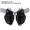 Tactical Gun Holster Concealed Belt Holsters IWB OWB Car Pistol Bag with Magazine Slot and 2 Strap Mounts Gun Accessories