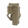 Tactical Movable Pistol Holsters for G17 G18 with Flashlight or Laser Mounted Glock Series Right Hand Waist Gun Holster