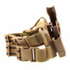 Tactical Glock Leg Holster Level 2 Right Hand Paddle Thigh Belt Drop Pistol Gun Holster w Magazine Torch Pouch f Glock 17 19 22